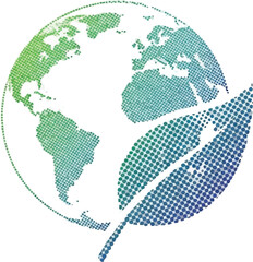Eco Friendly Earth with Leaf Symbol Representing Environmental Protection Sustainability and Global Nature Care Concept