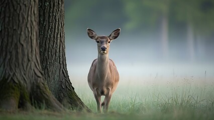 young deer in the wild