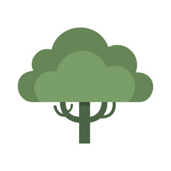 Tree Illustration: A vibrant illustration of a tree stands alone, symbolizing growth, life, and the beauty of nature. Simple lines and rich colors define the form of a tree.