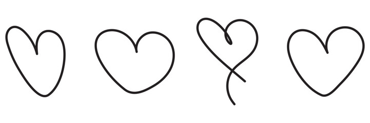 Heart vector icons. Vector set heart shape . Valentine's Day , medicine concept . Love passion concept. Romantic design. Gray hearts in the white background. Vector illustration