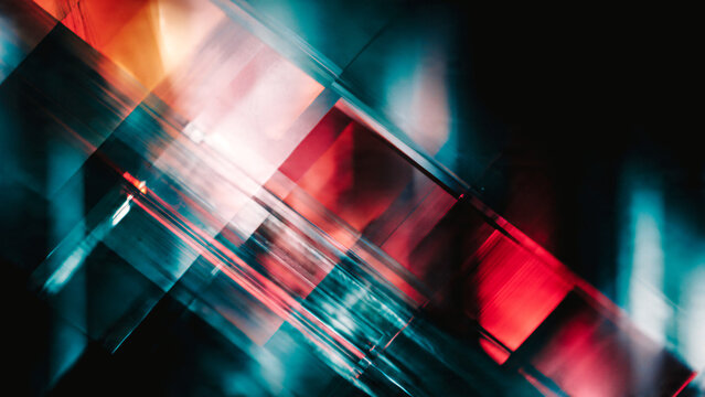 Effet de lumi&egrave;re avec bokeh et couleurs pour conception et overlay	