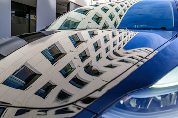 typical windows of an office building