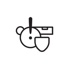 Fototapeta premium Whistleblower protection icon symbolizing ethical reporting, fraud prevention, and anti-retaliation, representing HR legal compliance, corporate ethics, and a robust organizational governance strategy