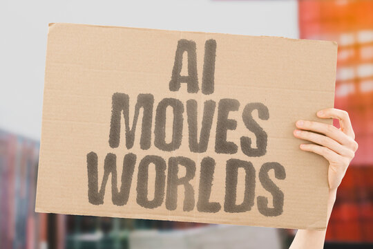 "AI Moves Worlds" Technology reshapes global systems. AI. WORLD. SYSTEMS. CHANGE. IMPACT. - Powered by Adobe