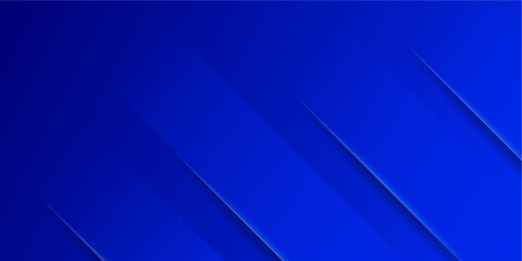 Obraz premium Modern Deep Blue Abstract Background with Dynamic Diagonal Lines and Shadow Effect