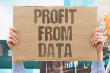 "Profit From Data" Information becomes revenue. AI. PROFIT. DATA. VALUE. MONETIZE.