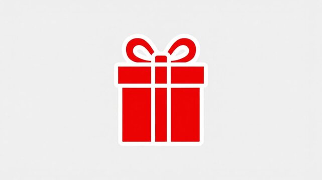 Vibrant red gift box with elegant bow on top for special occasions