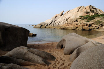 La spiaggia di Cala Grande a Capo Testa