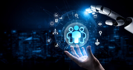 AI analyzing workforce data and optimizing HR management processes, improving recruitment analytics, performance evaluation, and employee development strategies Parse