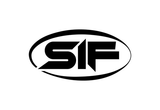 SIF Abstract Modern Lettermark Logo Design. Calligraphy professional initials vector logo Design.