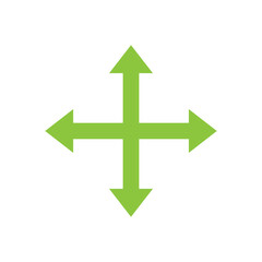 Four Way Arrow Icon – Move Direction Navigation Symbol