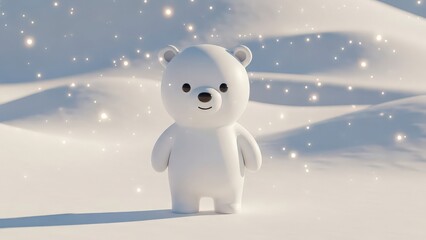 Fototapeta premium snowman in the winter