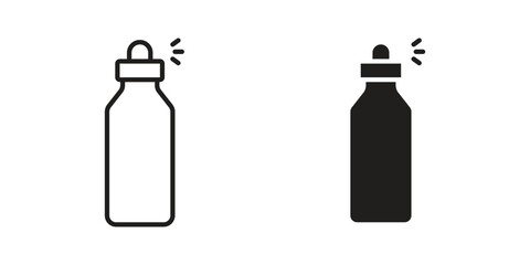 Air freshener icon element in flat simple style. Thin stroke editable icons