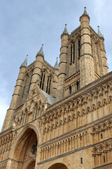 Fototapeta premium West front of Lincoln Cathedral, Lincolnshire, England UK