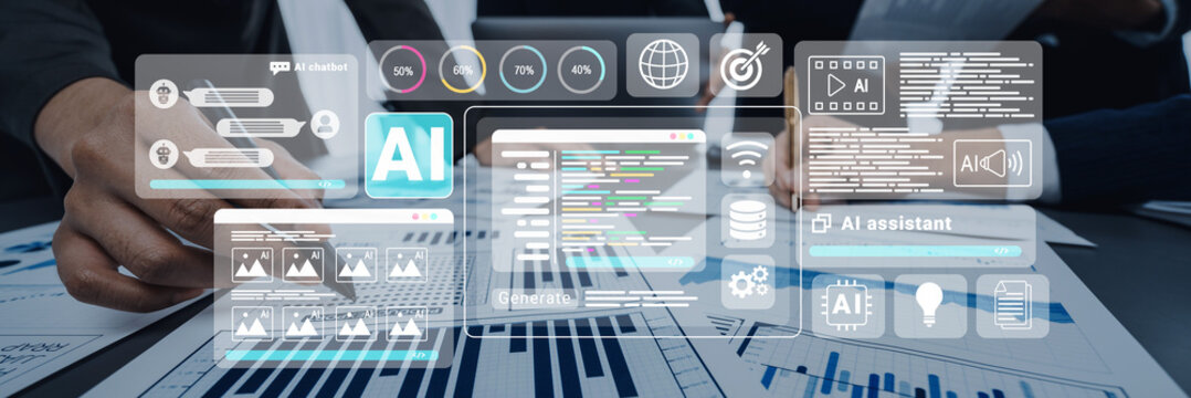 AI assistant with chatbot windows, code editor, and performance analytics for intelligent automation and development Parse