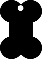 Obraz premium Dog tag template. Vector silhouette dog tag for neckline. set of icons. shape tags, illustration flat design. Set of dog tag id badges. Identification labels canines. isolated on transparent backgroun