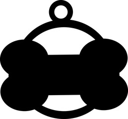 Obraz premium Dog tag template. Vector silhouette dog tag for neckline. set of icons. shape tags, illustration flat design. Set of dog tag id badges. Identification labels canines. isolated on transparent backgroun