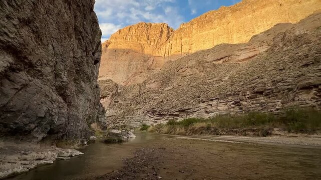 180 Degree Sunset View of the Rio Grande River (Big Bend National Park, Texas, USA)
