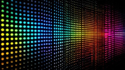 Led screen texture showing a colorful dot matrix displaying light, a high quality and realistic detailed background
