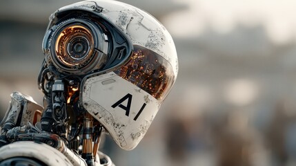 Ai assistant pondering a difficult problem, offering support and guidance, personalized learning for the future of technology, content generator Ai