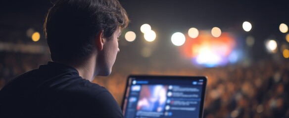 The live stream viewer comments buzz with excitement and connection in real time