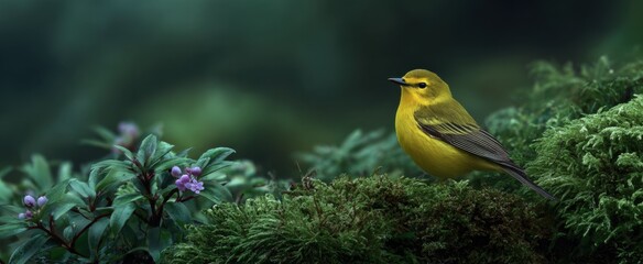 Fototapeta premium The morning melody of birdsong is nature’s gentle alarm clock singing awake the world.