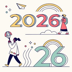 2026 icons collection vector EPS File