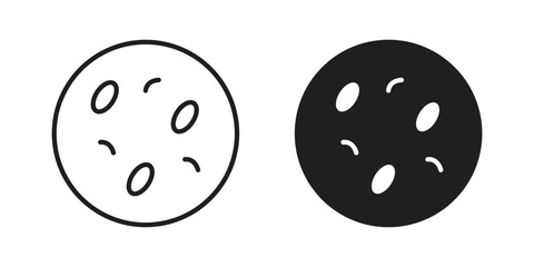 Human cells icon element in flat simple style. Thin stroke editable icons © iconic