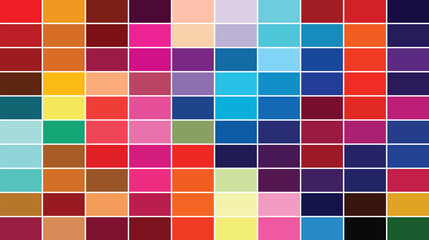 Colorful geometric mosaic tile pattern background with seamless squares and vibrant design