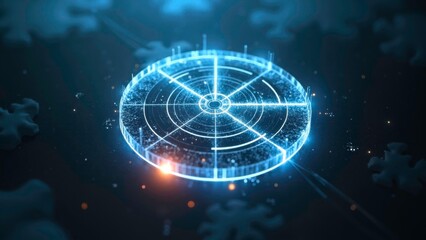 Digital Halo Technology Abstract Scene Display