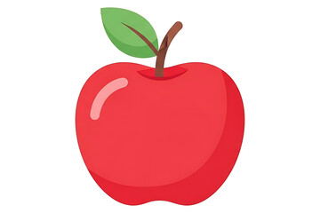 Cute Apple Cartoon PNG Isolated On Transparent Background