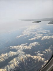 Fototapeta premium view from airplane window
