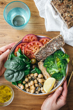 Colorful and healthy salad