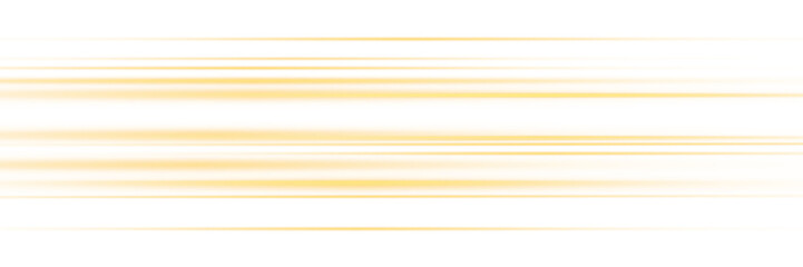 Gold horizontal lens flares pack. Laser beams, horizontal light rays. Beautiful light flares. Glowing streaks on light background. Light line effect gold png. 