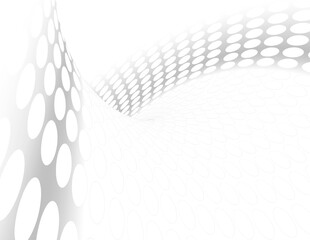 Superficie blanca abstracta con rejilla distorsionada de &oacute;valos negros que se enroscan hacia el centro.Transformaci&oacute;n, percepci&oacute;n y abstracci&oacute;n geom&eacute;trica din&aacute;mica