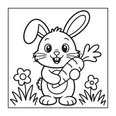 Happy Easter! Black and white coloring pages for teens, adults, and kids featuring Easter elements.