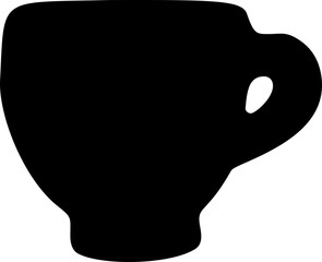 Mug Hand Drawn Silhouette