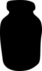 Jar Silhouette Doodle