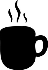 Steaming Coffee Mug Doodle