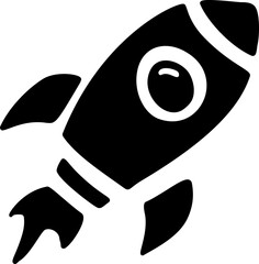 Rocket Minimalist Icon