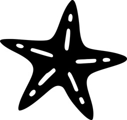 Starfish Doodle Hand Drawn