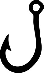 Hand Drawn Fishing Hook