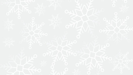 Festive Red Christmas Snowflakes Background Vector Graphic Design Template for Winter Holiday Wallpaper