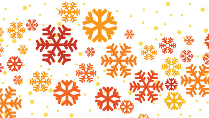 Festive Red Christmas Snowflakes Background Vector Graphic Design Template for Winter Holiday Wallpaper
