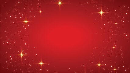 Festive Red Christmas Snowflakes Background Vector Graphic Design Template for Winter Holiday Wallpaper