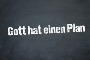Obraz premium Gott hat einen Plan