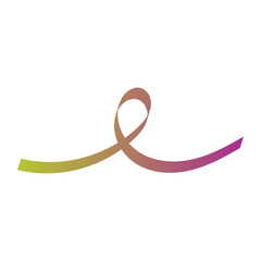 Vibrant Gradient Flowing Ribbon Loop Graphic Design Element