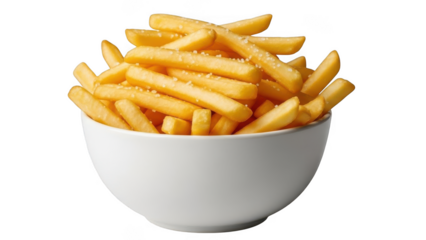 Crispy french fries in a bowl
