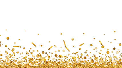 Golden celebration confetti