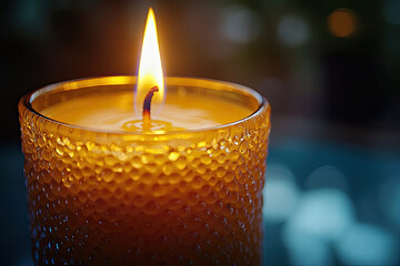 Soft Candle Glow Highlighting Sophisticated Home Details